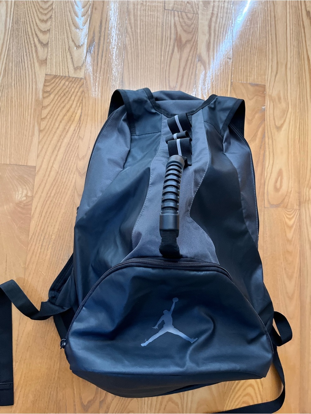 Jordan vintage Black and Gray Men’s Backpack with Jumpman Logo
